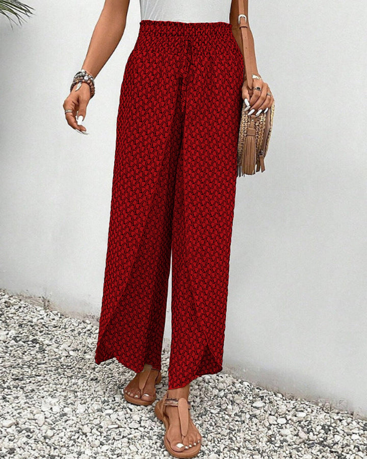 Relaxed Wide Leg Trousers