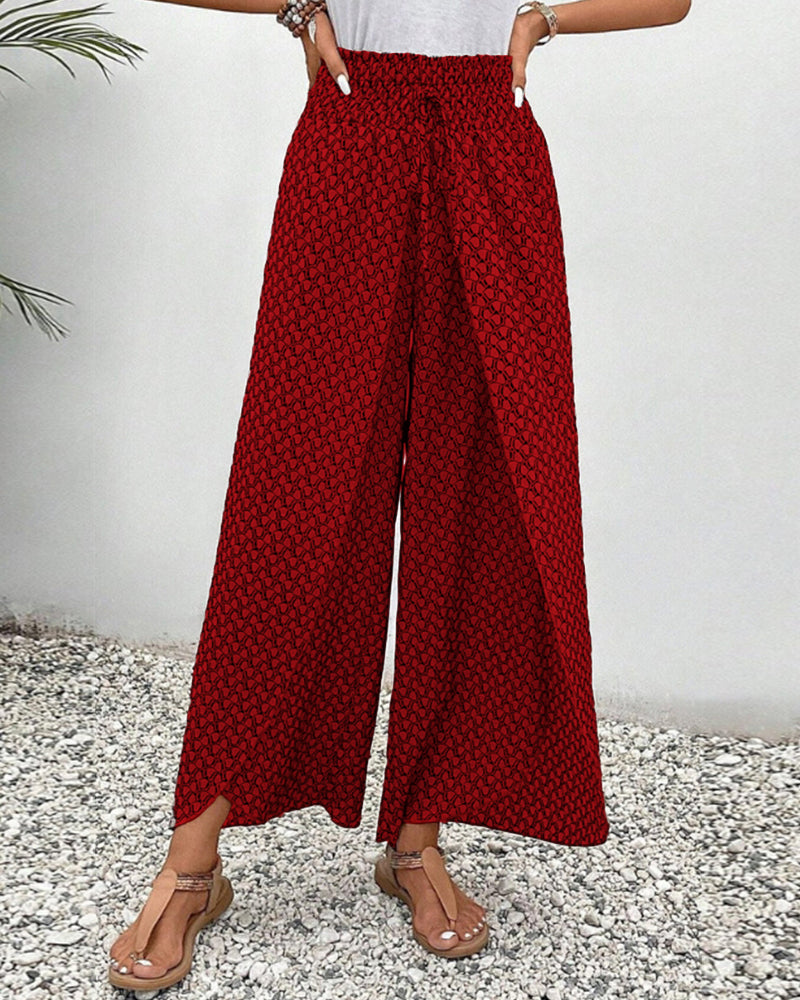 Relaxed Wide Leg Trousers