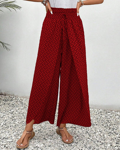 Relaxed Wide Leg Trousers