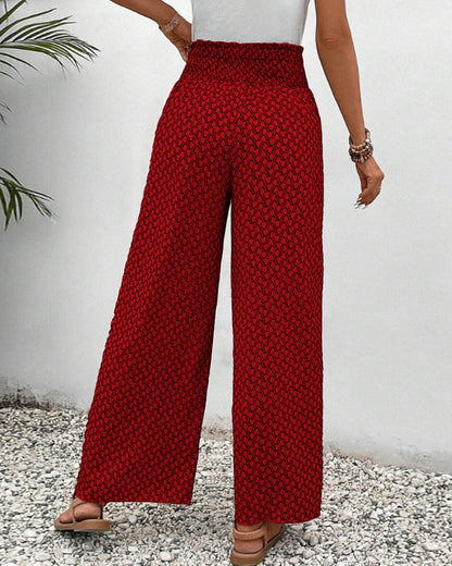 Relaxed Wide Leg Trousers